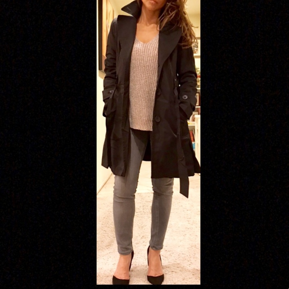 DKNY Black trench coat